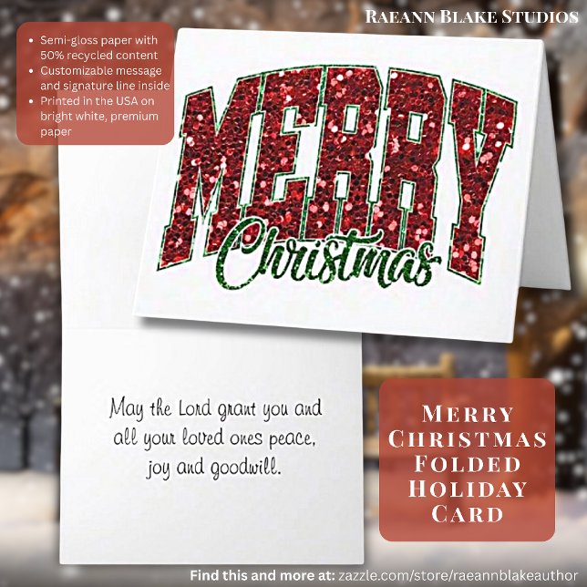 Joyeux Noël Carte de Vœux Pliée (Créateur téléchargé)