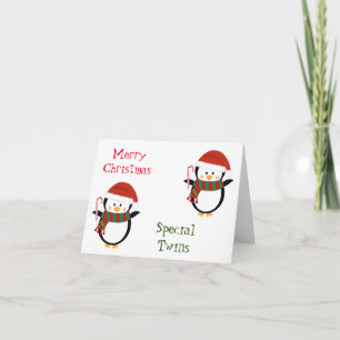 JOYEUX NOËL CARTE "JUMEAUX" SPÉCIALE