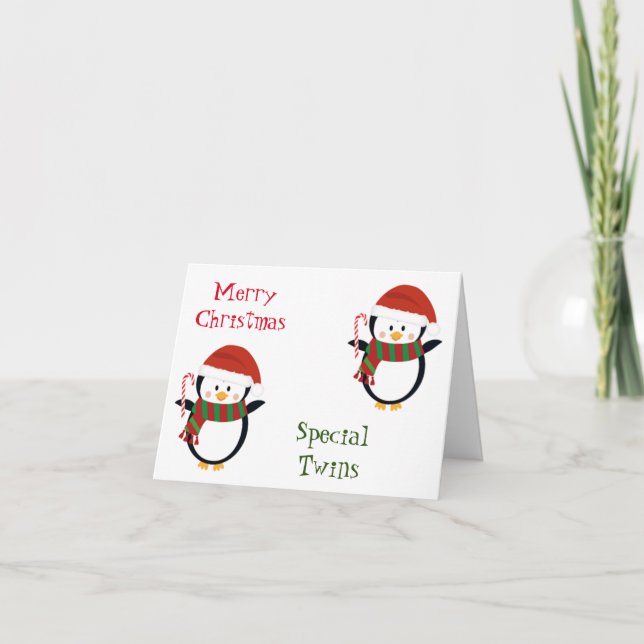JOYEUX NOËL CARTE "JUMEAUX" SPÉCIALE (Devant)