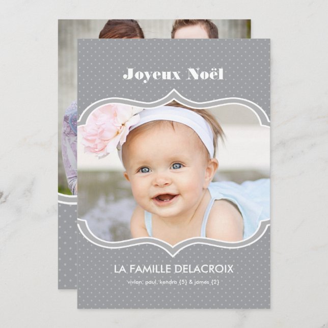 Joyeux Noël - Carte photo de vacances (Devant / Derrière)