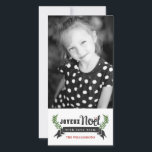 Joyeux Noel Carte photo de vacances vertical<br><div class="desc">Joyeux Noel Vacances Verticales Carte photo par Orabella Prints. Veuillez remplacer l'image du modèle par l'une des vôtres avant d'acheter.</div>