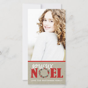 Joyeux Noel Carte photo personnalisable