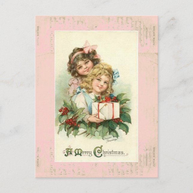 "Joyeux Noël"  Carte postale ancienne (Devant)