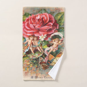 Joyeux Noël - Carte postale vintage de l'ère victo