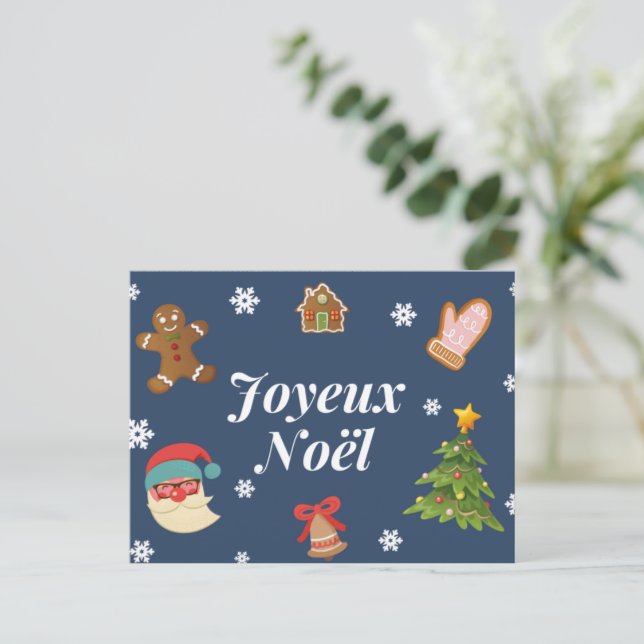Joyeux Noêl Carte postale Xmas Postcards (Debout devant)