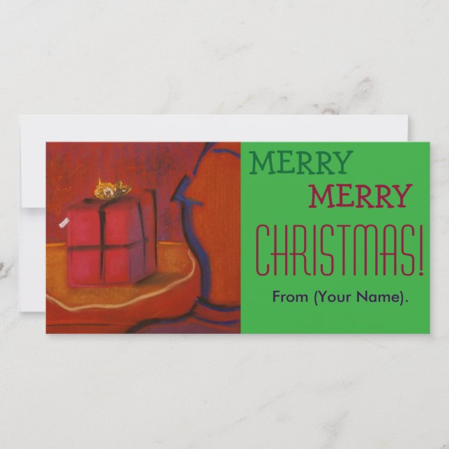 Joyeux Noël Carte pour notes personnalisable (Devant)