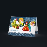 Joyeux Noël. Cartes de Noël en français<br><div class="desc">Joyeux Noël. Carte de voeux de Noël personnalisée vintage hiver en français. Cartes de correspondance,  faveurs et cadeaux disponibles dans la catégorie Noël et Nouvel An de notre magasin.</div>