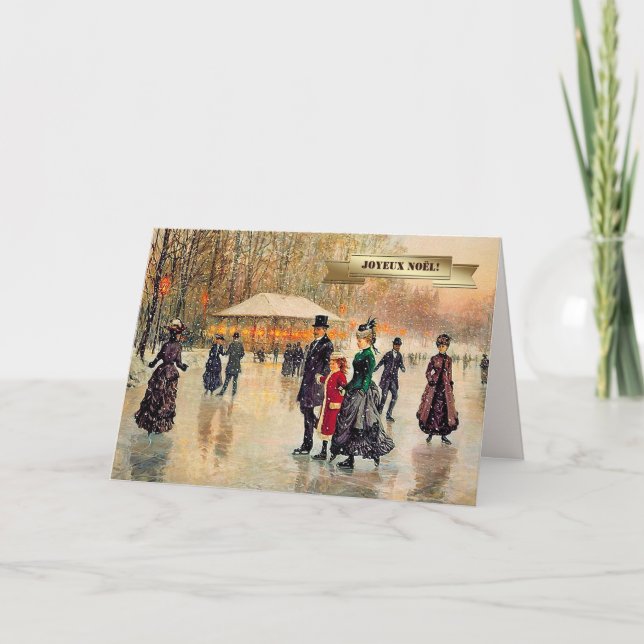 Joyeux Noël. Cartes de Noël en français (Devant)