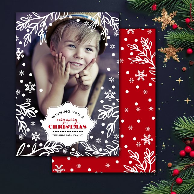 Joyeux Noël. Cartes photos de vacances personnalis (Créateur téléchargé)