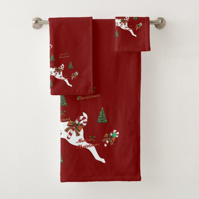 Joyeux Noël Cerf Dk Rouge Fêtes  (En situation)