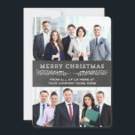 Joyeux Noël Chalkboard Cartes photos Affaires<br><div class="desc">Cartes photos de vacances de Noël d'affaires personnalisables avec motif de tableau de bord rustique,  détails vintages et texte de style lettré à la main. Customisez ces cartes avec votre propre photo et texte personnalisé pour un accueil de vacances unique pour les clients et les employés.</div>