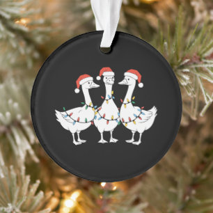 Joyeux Noël Chapeau de Père Noël Canards Vacances 