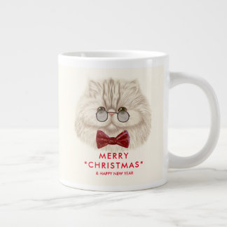 Joyeux Noël Chat Jumbo Mug