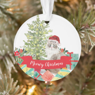 Joyeux Noël chat sibérien Meowy