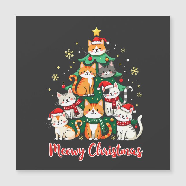 Joyeux Noël Chatmas drôle Kitten Arbre de Noël  (Devant)