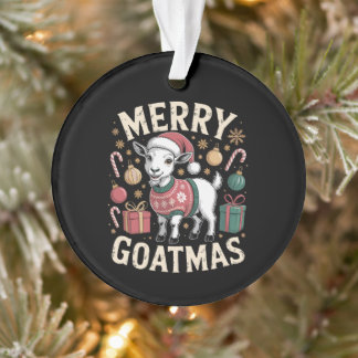 Joyeux Noël chèvre Christmas Goat Xmas Chapeau Swe
