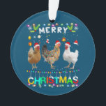 Joyeux Noël Chicken Chemise Santa Hat Lumières Xma<br><div class="desc">Joyeux Noël Chemise de poulet Santa Hat Lumières Noël</div>