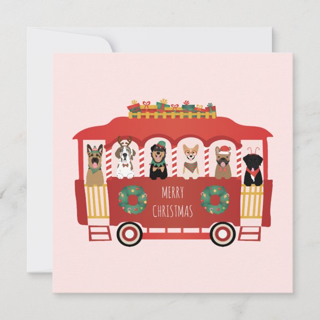 Joyeux Noël Chiens de vacances Trolly (Devant)