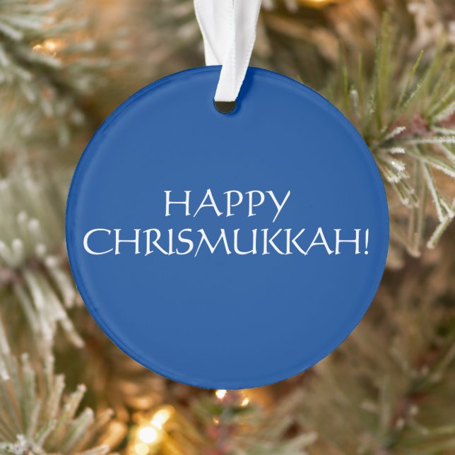 Joyeux Noël Chrismukkah bleu juif (Arbre)