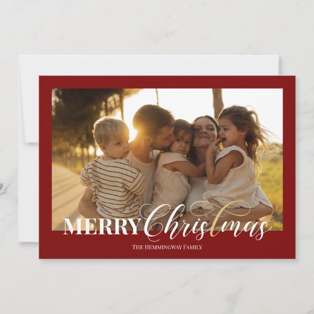 Joyeux Noël Christian Holiday Carte photo (Devant)