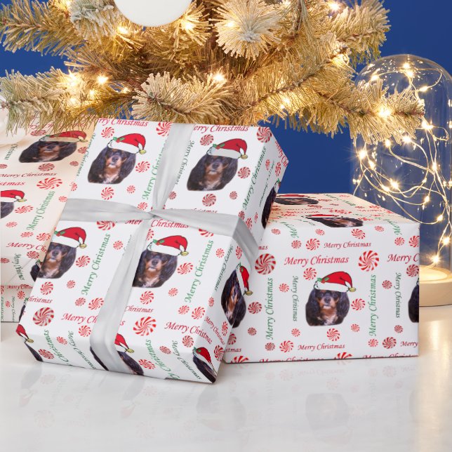 Joyeux Noël CKCS Santa Papier Cadeau (Vacances)