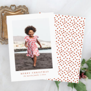 Joyeux Noël classique Carte photo d'impression