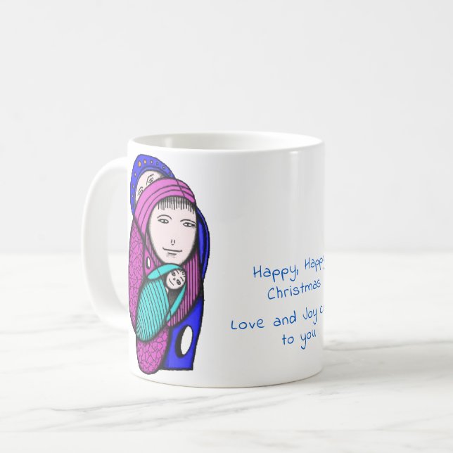 Joyeux Noël classique de Mug (Devant gauche)