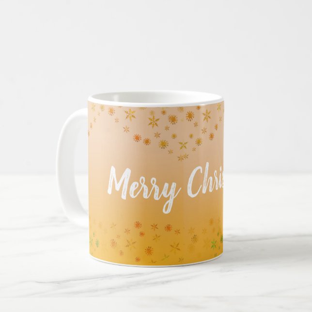 Joyeux Noël classique Mug blanche (Devant gauche)