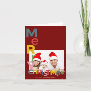Joyeux Noël Coloré Photo Rouge