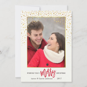 Joyeux Noël Confetti Carte Appartement Photo Fête