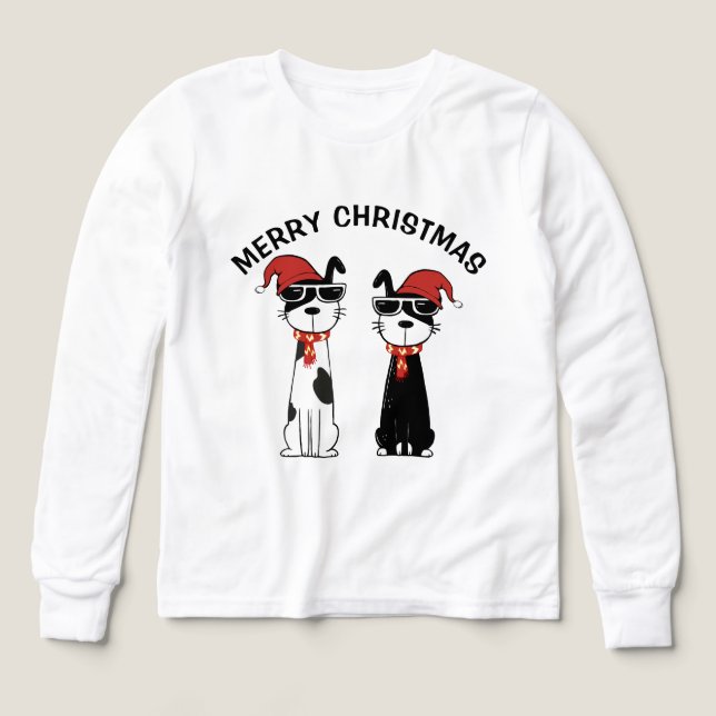 Joyeux Noël Cool Dog (Motif recto)