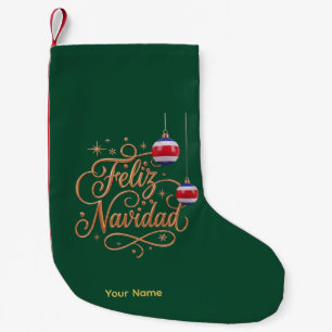 Joyeux Noël Costa Rica Chaussette de Noël en Or