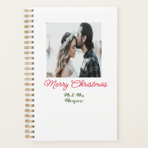 Joyeux Noël couple photo ajouter nom heureux vacan