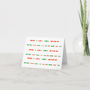 Joyeux Noël dans de petites cartes de note de code