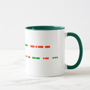 Joyeux Noël dans la tasse de code Morse