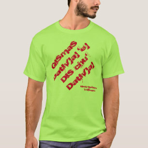 Joyeux Noël dans le T-shirt de Klingon - Star Tre