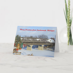 Joyeux Noël de carte de Frankenmuth Michigan