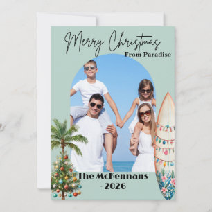 Joyeux Noël de la carte de Noël photo Paradis