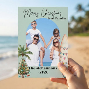Joyeux Noël de la carte de Noël photo Paradis
