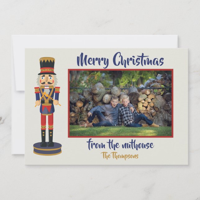 Joyeux Noël de la nuthouse drôle Nutcracker (Devant)