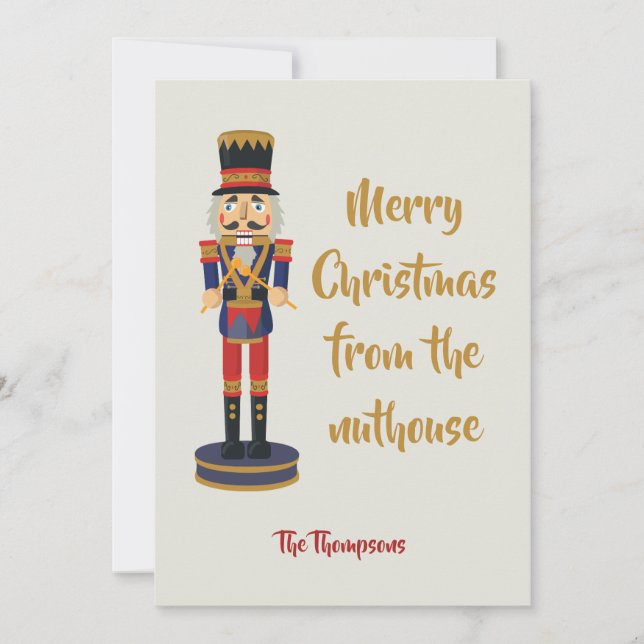 Joyeux Noël de la nuthouse drôle Nutcracker (Devant)