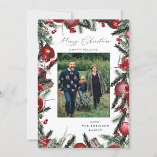 Joyeux Noël de l'ornement rouge Photo 2