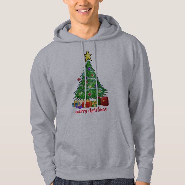 Joyeux Noël de Noël sweat - shirt à capuche mascul (Devant)