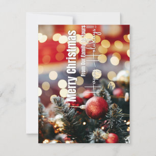 Joyeux Noël De Notre Famille À Votre