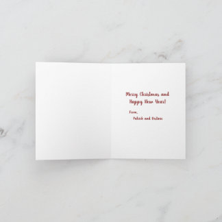 Joyeux Noël de Patrick et Destinie