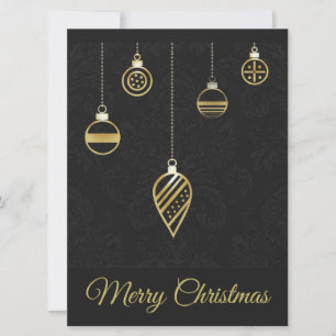 Joyeux Noël Décoratif Géométrie Or
