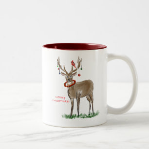 Joyeux Noël Deer Mug