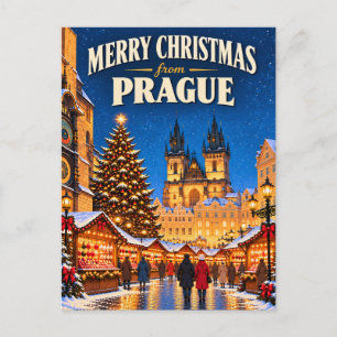 Joyeux Noël depuis la carte de vacances vintage de