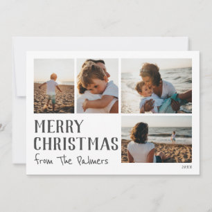 Joyeux Noël depuis la carte photo modifiable