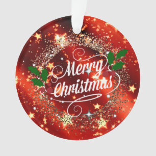 Joyeux Noël, design rouge et or pétillant